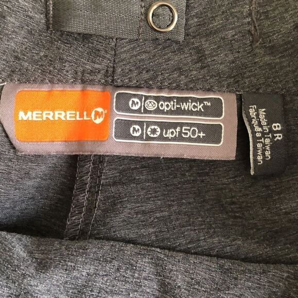 Merrell Outdoor Wrap Skirt Opt-wick UPF 50+ Size 8R. Gray GUC - Picture 3 of 6